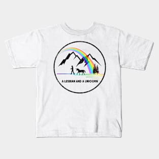 A Lesbian AND a Unicorn (Wynonna Earp) Kids T-Shirt